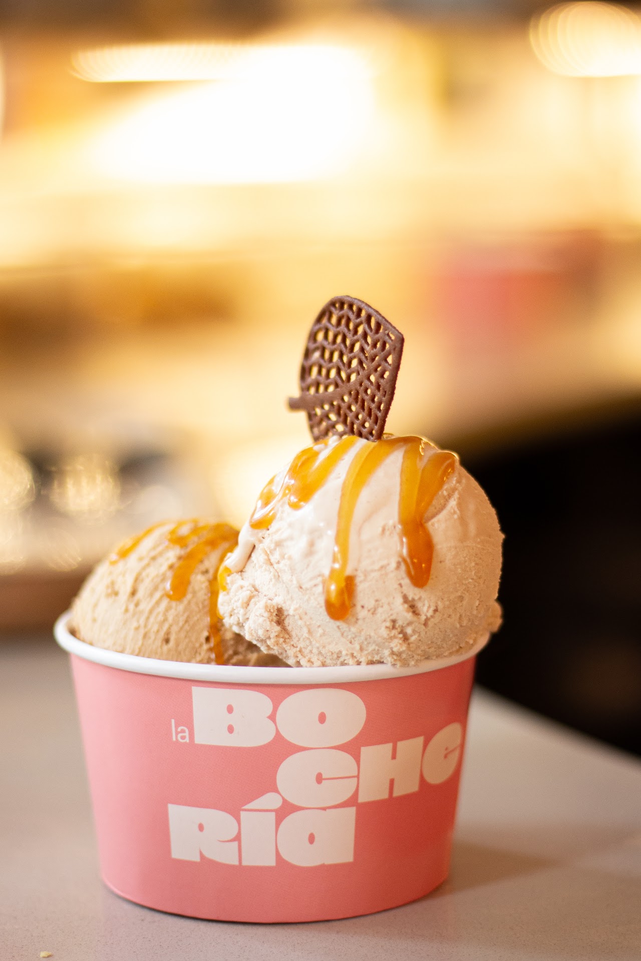 Copa de helado artesanal La Bochería